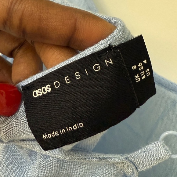 ASOS DESIGN Light Blue Garment Size 4 - Picture 6 of 6